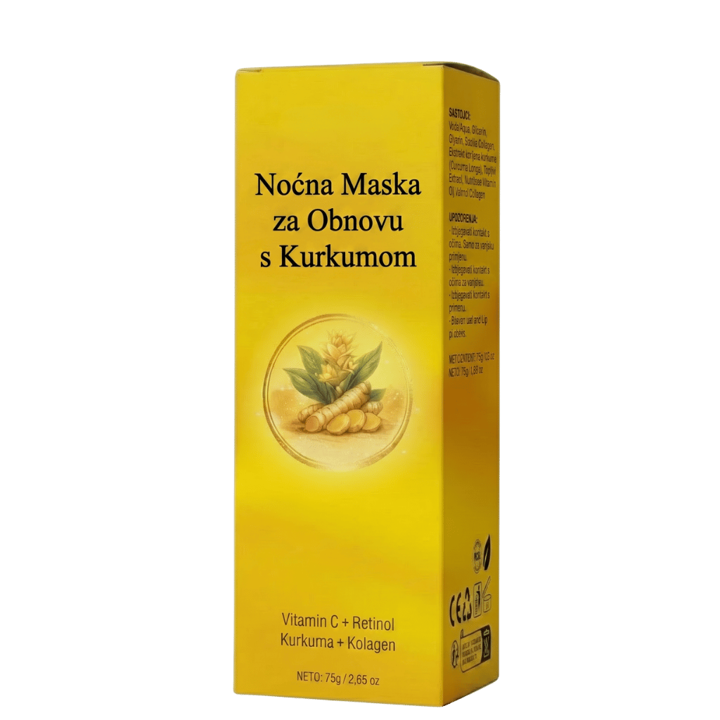 Luksuzna krema za masku za lice s kurkumom